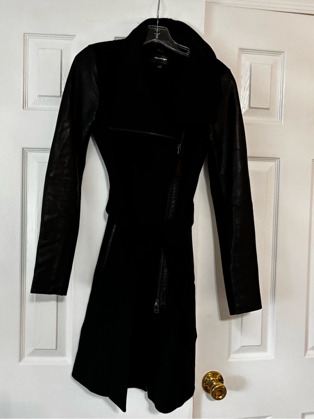 Mackage wool and leather coat size women’s xs